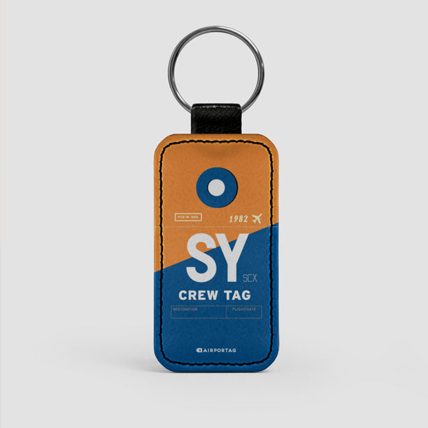 SY - Leather Keychain - Airportag