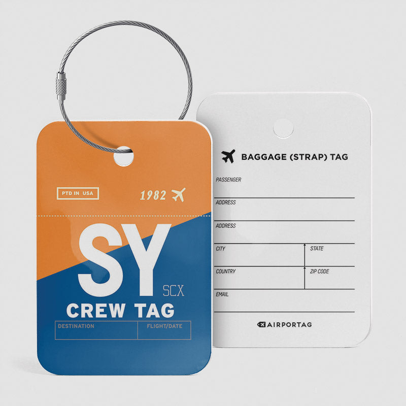 SY - Étiquette de bagage