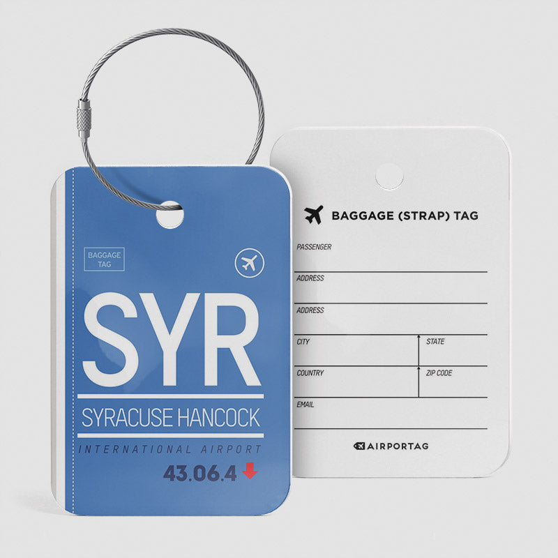 SYR - Étiquette de bagage