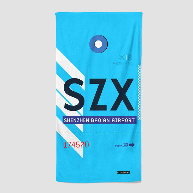SZX - Beach Towel - Airportag