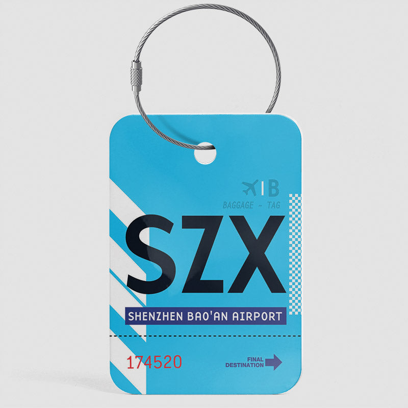 SZX - Étiquette de bagage