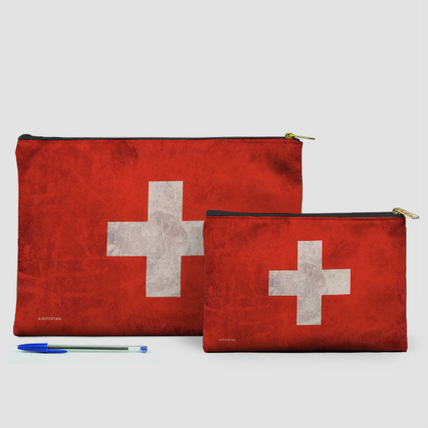 Switzerland Flag - Pouch Bag - Airportag