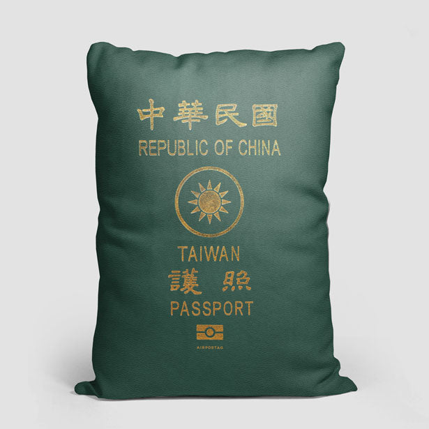 Taiwan - Passport Rectangular Pillow - Airportag