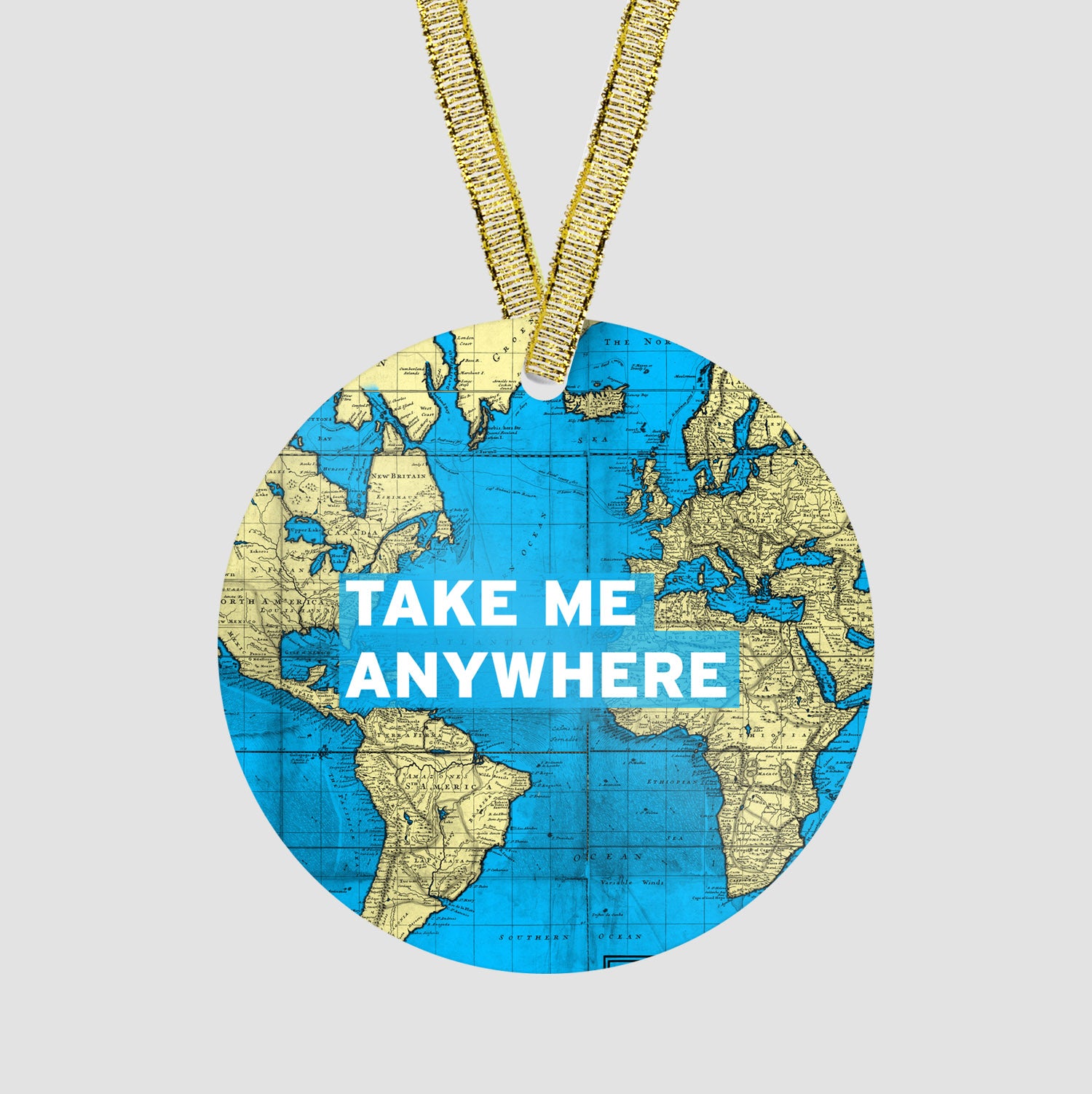 Take Me - World Map - Ornament - Airportag