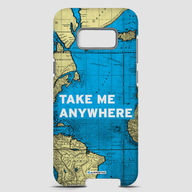 Take Me - World Map - Phone Case - Airportag
