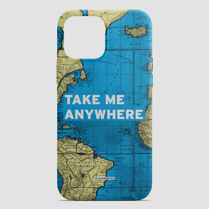 Take Me - Carte du monde - Étui pour téléphone