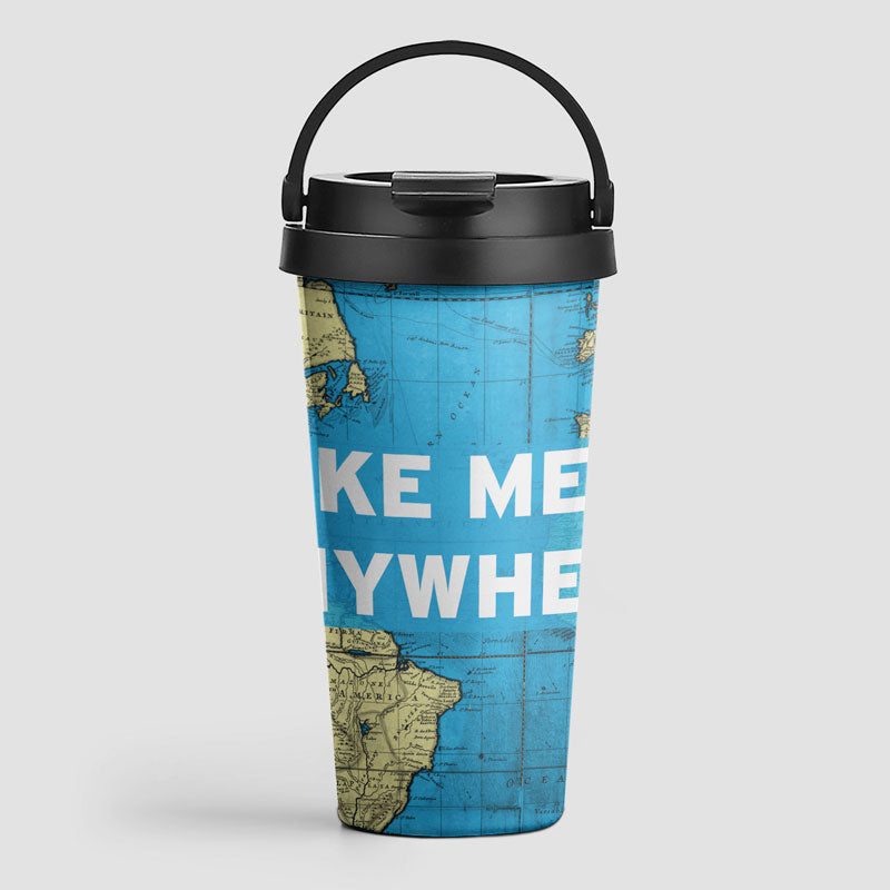 Take Me - Carte du monde - Mug de voyage