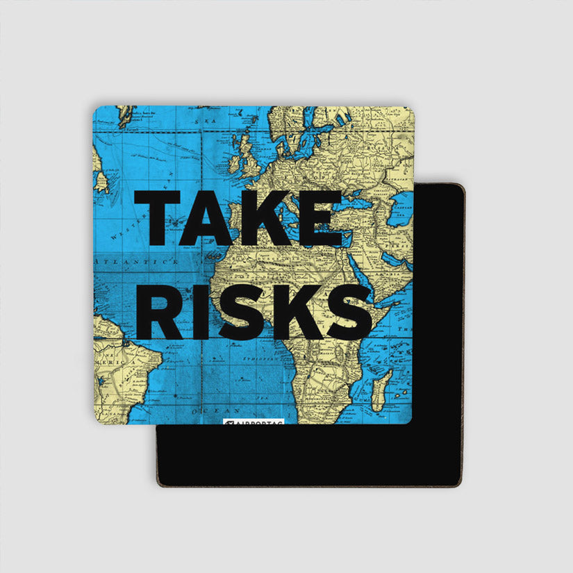 Take Risks - World Map - Magnet