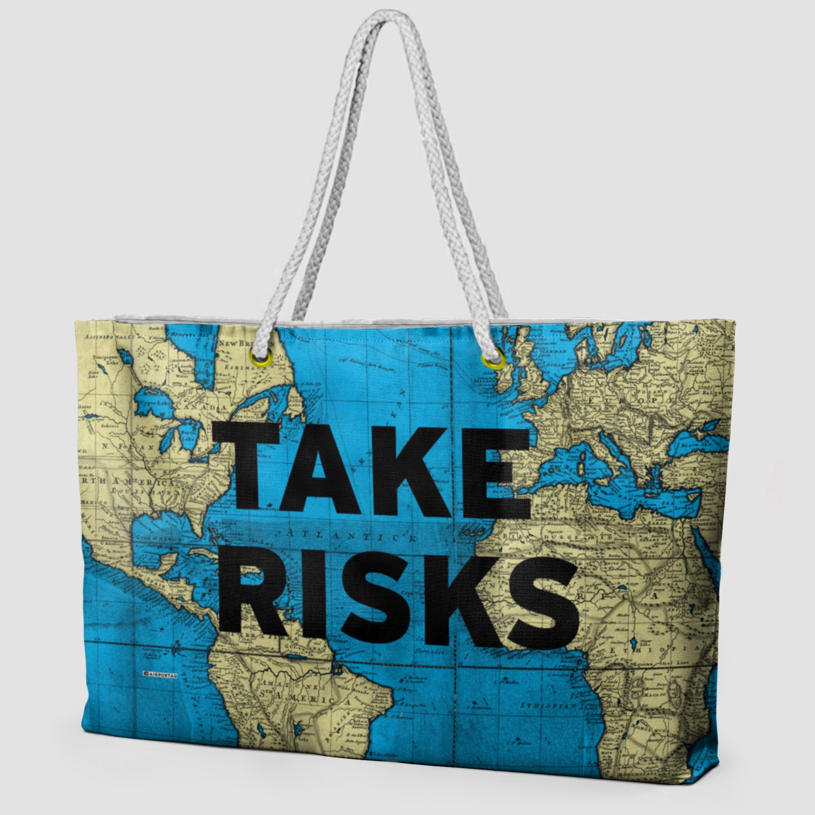 Take Risks - World Map - Weekender Bag - Airportag