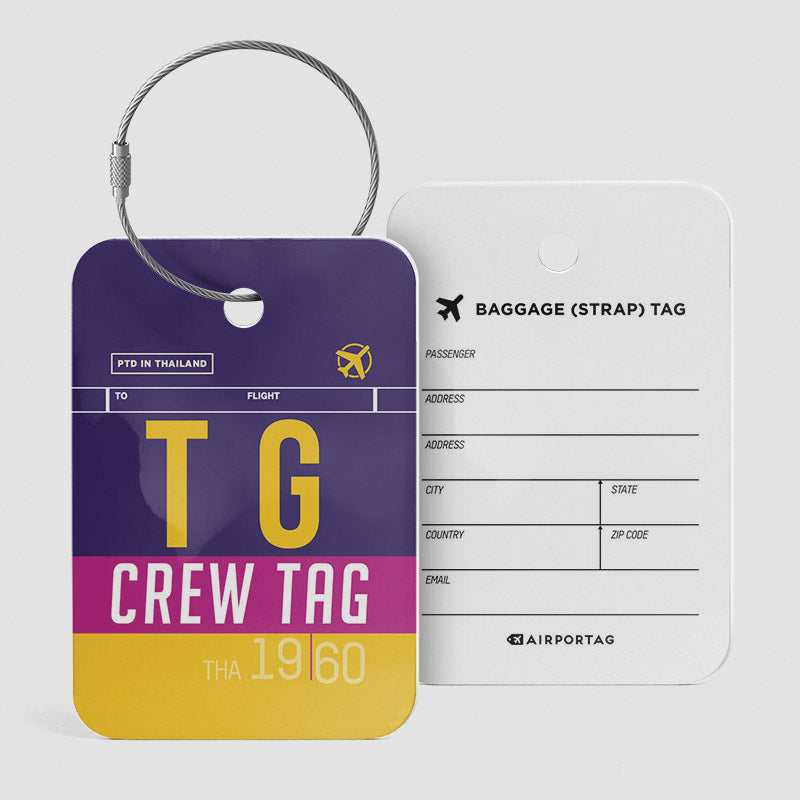 TG - Étiquette de bagage