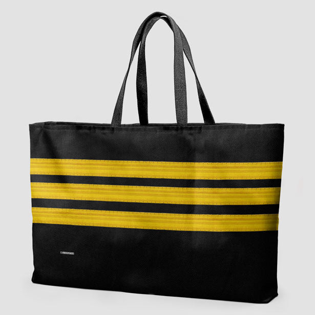Black Pilot Stripes - Weekender Bag - Airportag