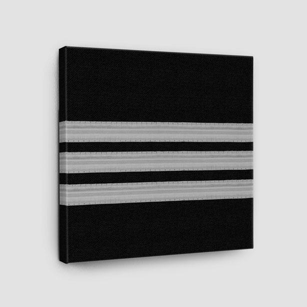 Black Pilot Stripes - Canvas - Airportag