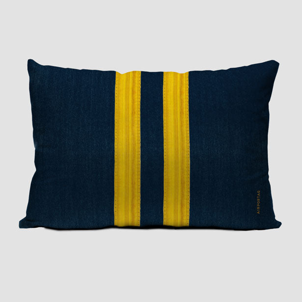 Pilot Stripes - Rectangular Pillow - Airportag