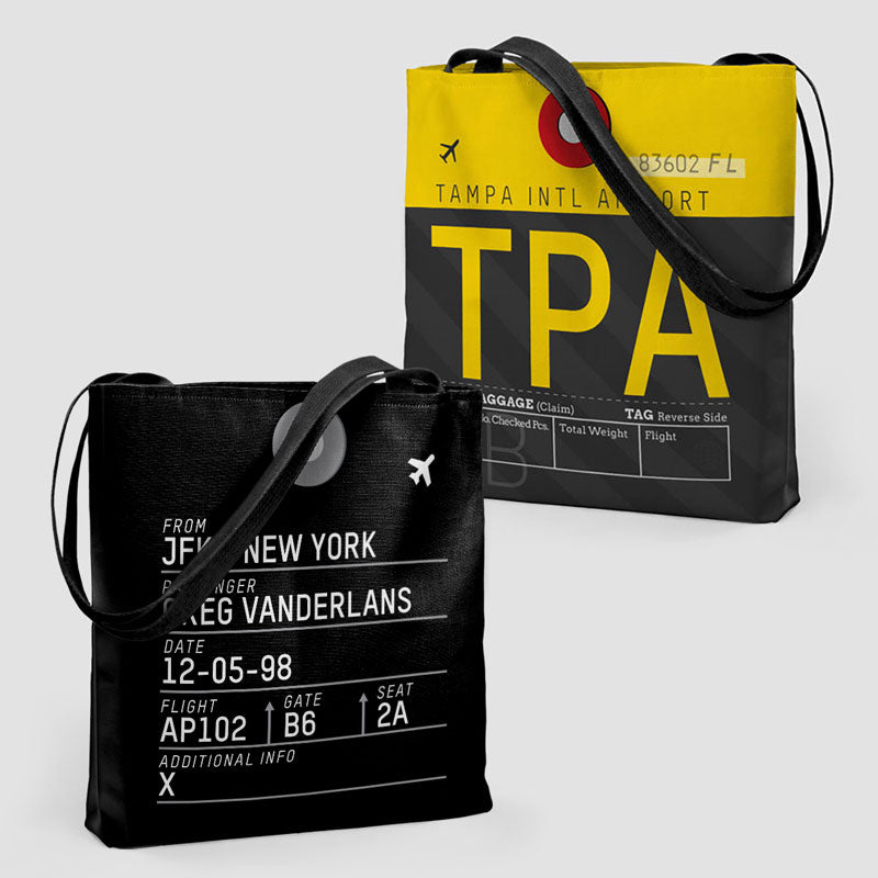 TPA Tote Bag 13 x 13 Yes Custom info on the back