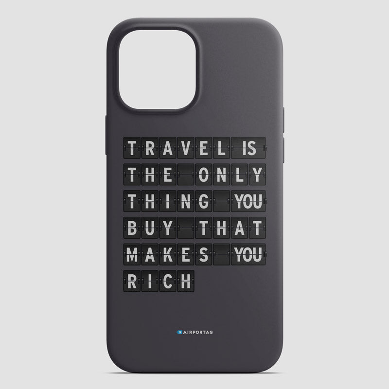 Travel is - Flight Board - Phone Case
