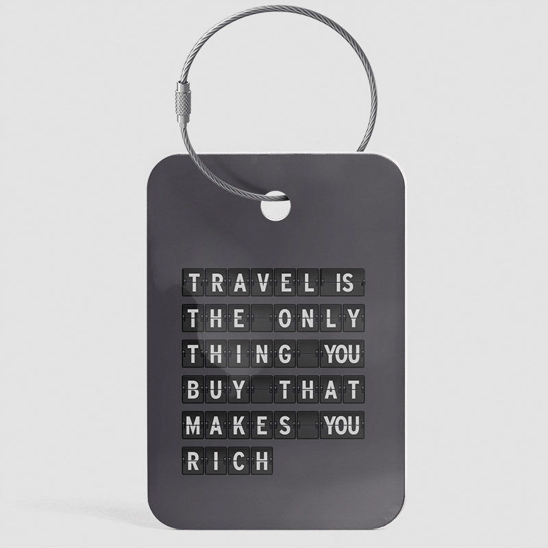 Travel is - Flight Board - Étiquette de bagage