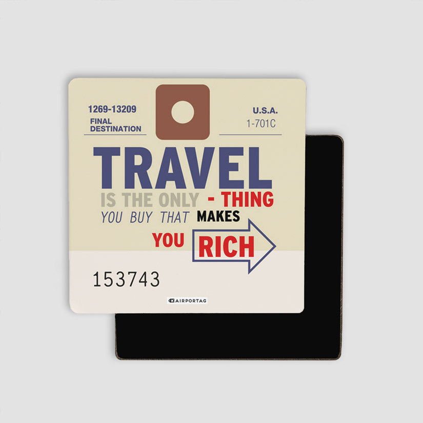 Travel is - Old Tag - Magnet
