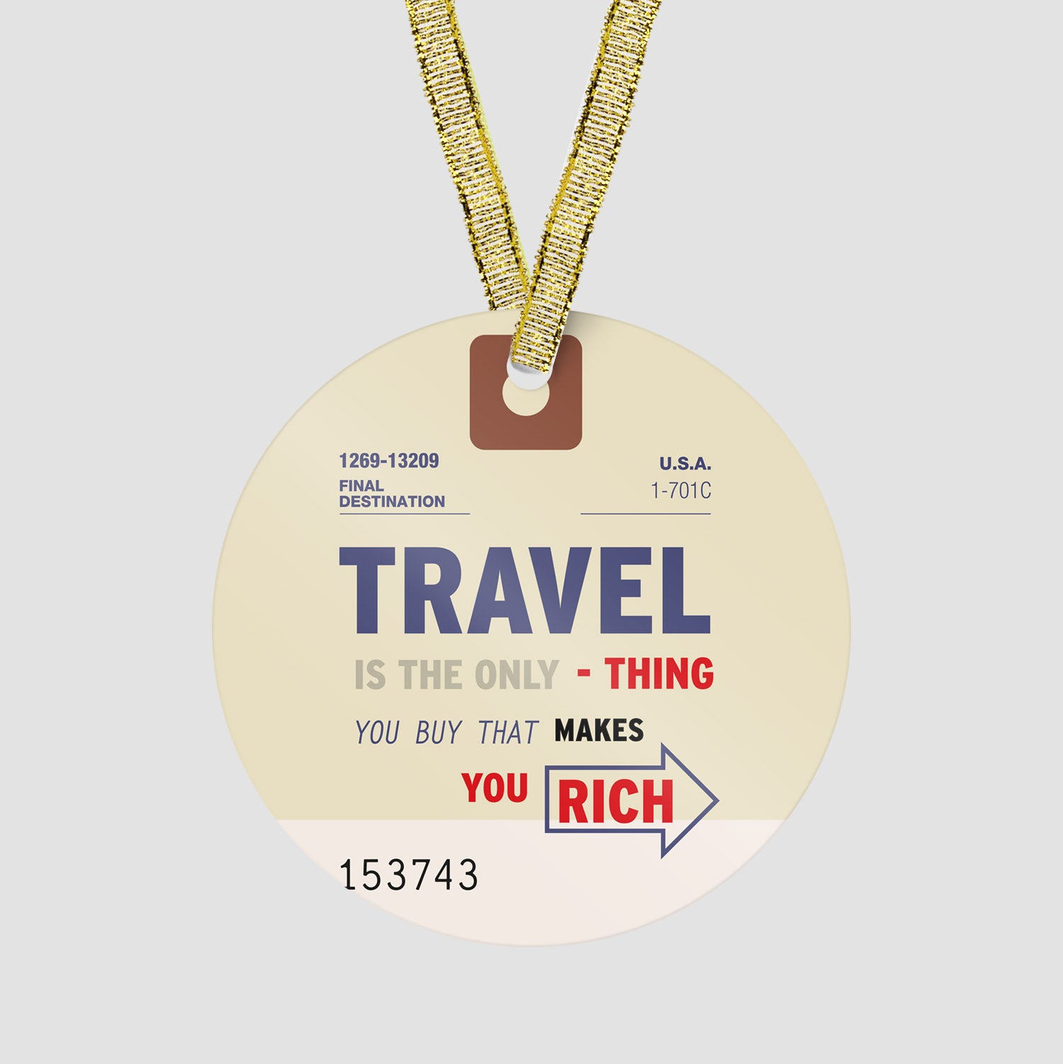 Travel is - Old Tag - Ornament - Airportag