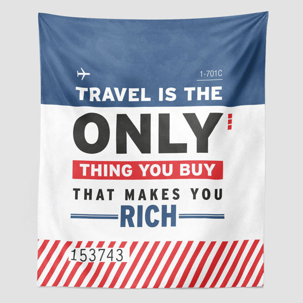 Travel is - Wall Tapestry - Airportag