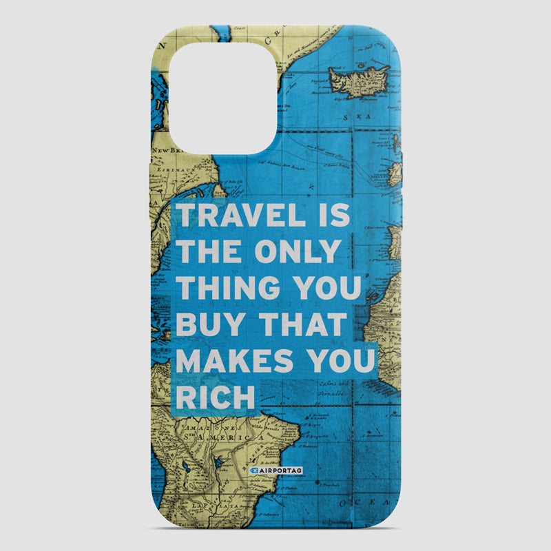 Travel is - World Map - Phone Case