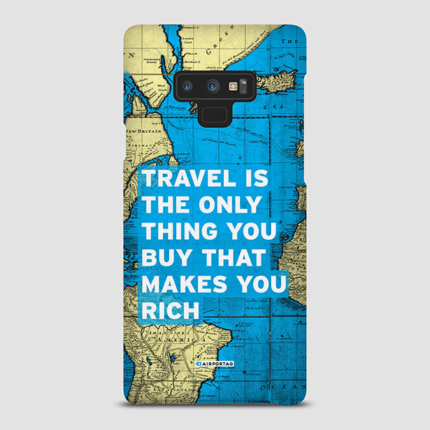 Travel is - World Map - Phone Case airportag.myshopify.com