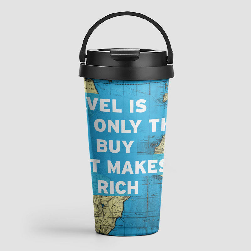 Travel is - World Map - Travel Mug