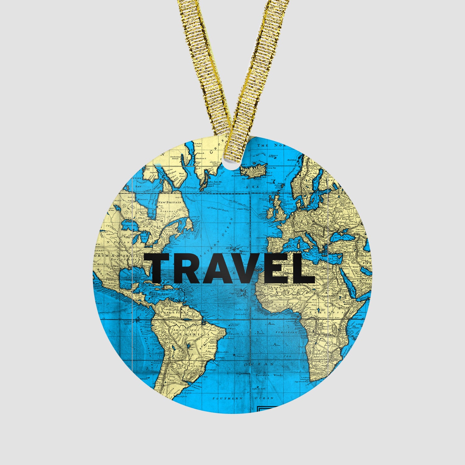 Travel - World Map - Ornament - Airportag