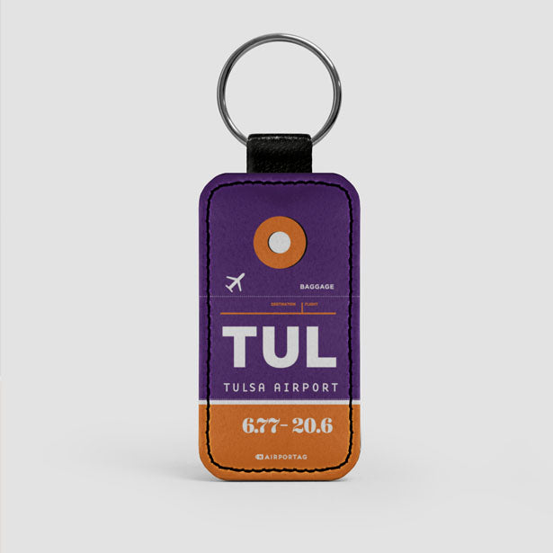 TUL - Leather Keychain - Airportag