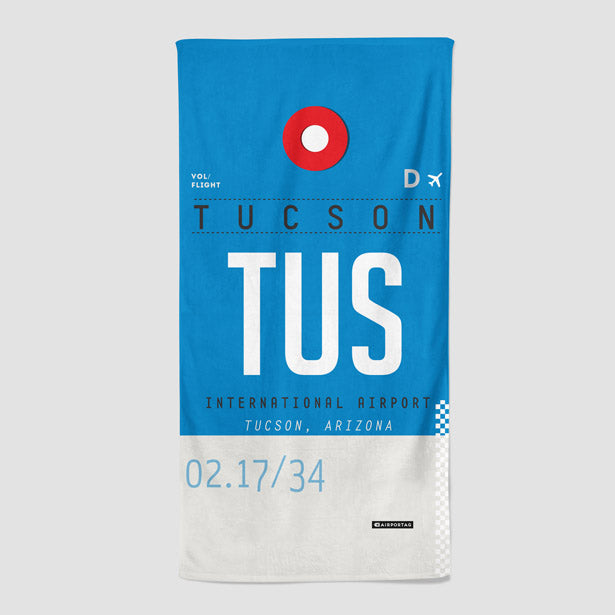 TUS - Beach Towel - Airportag