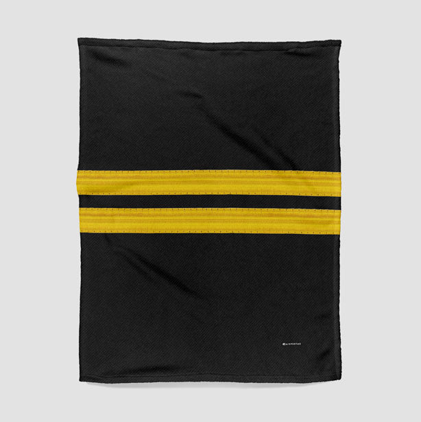 Black Pilot Stripes - Blanket - Airportag