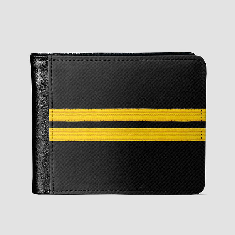 Black Pilot Stripes - Men's Wallet