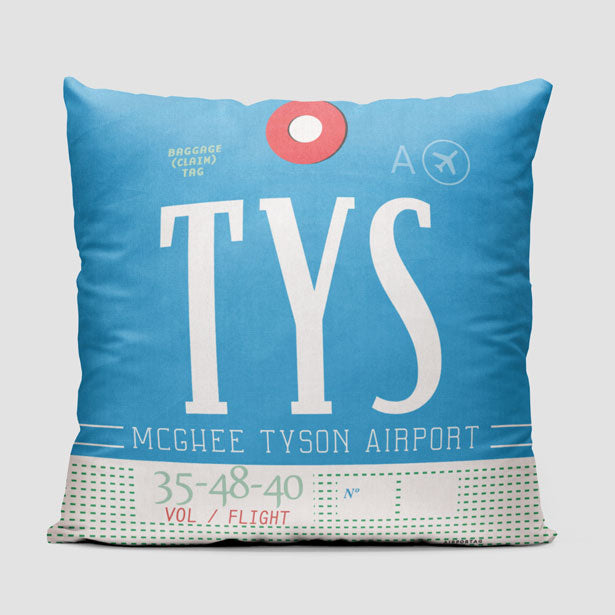 TYS - Throw Pillow - Airportag