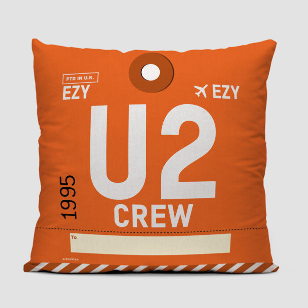 U2 - Throw Pillow - Airportag