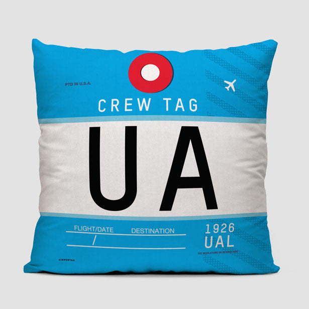 UA - Throw Pillow - Airportag