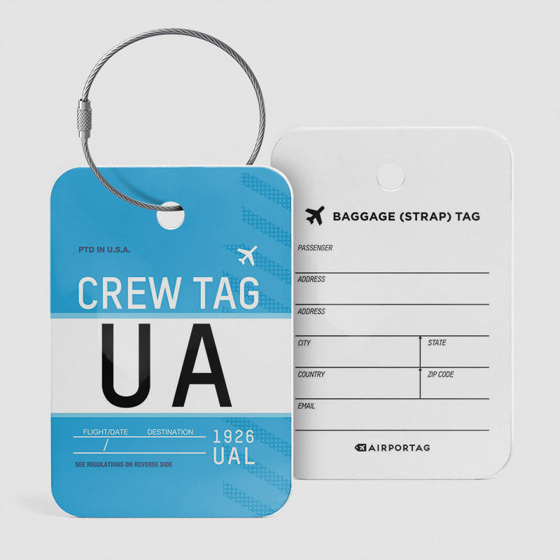 UA - Étiquette de bagage