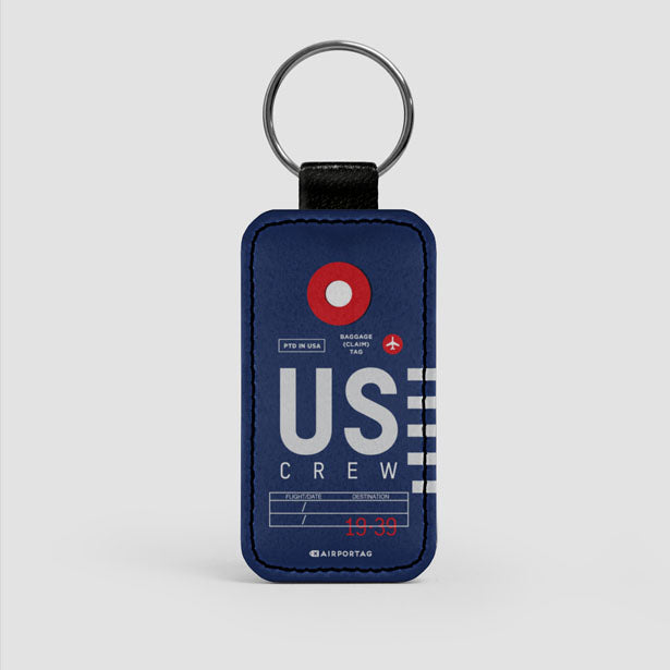 US - Leather Keychain - Airportag