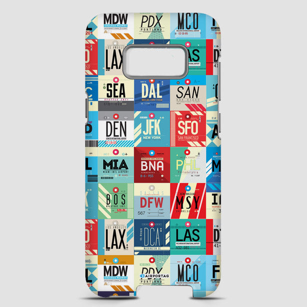 Airport Code Phone Case IATA code from USA airports Mobile Cover