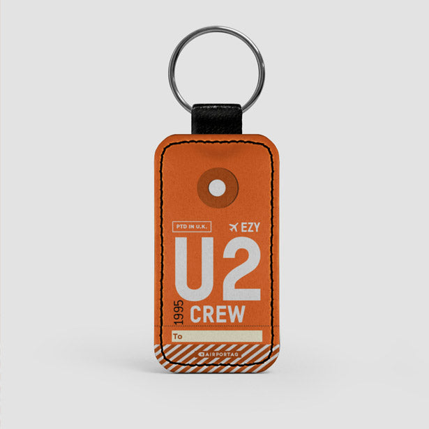 U2 - Leather Keychain - Airportag