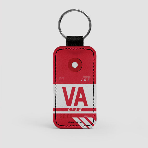 Vail Keychain VA - Leather Keychain