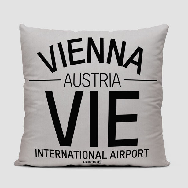 VIE Letters - Throw Pillow - Airportag
