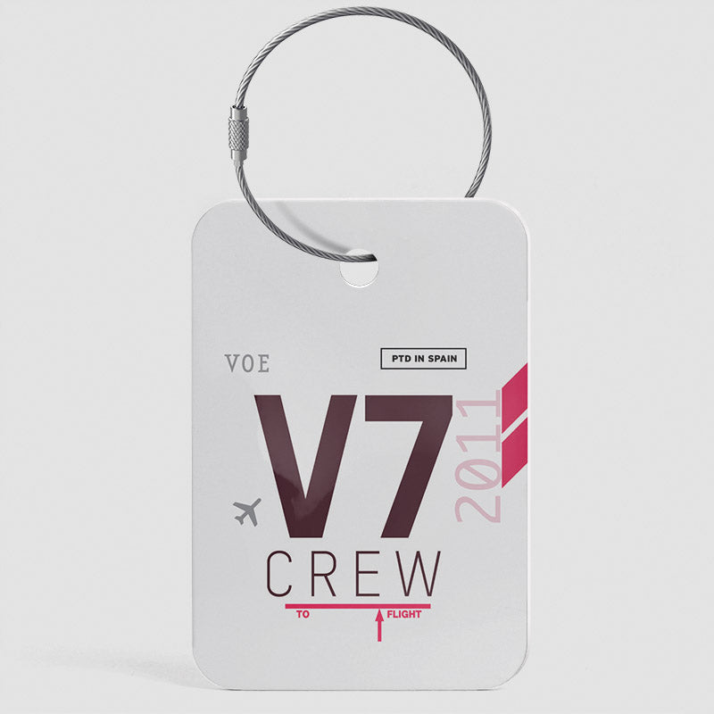 V7 - Étiquette de bagage