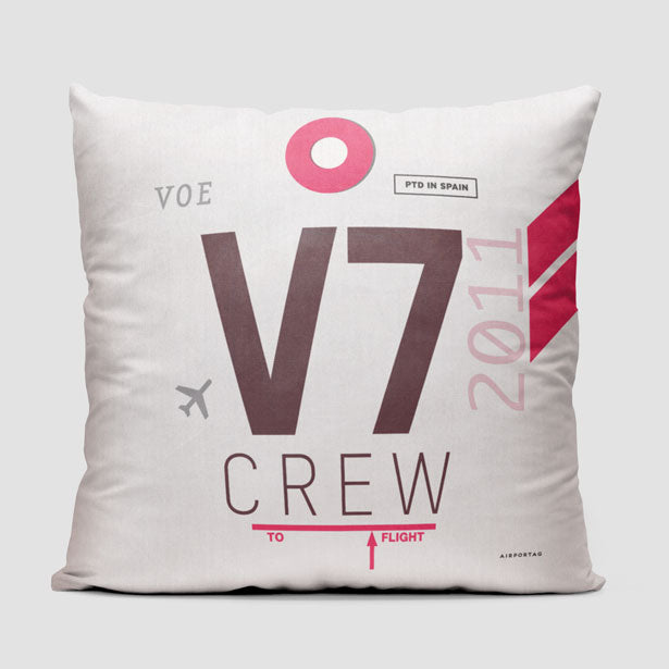 V7 - Throw Pillow - Airportag
