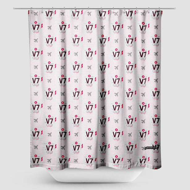 V7 - Shower Curtain - Airportag