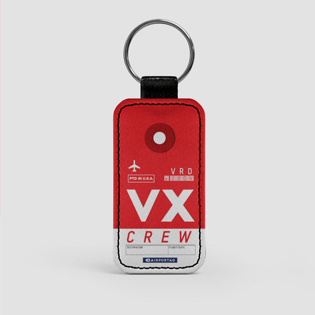 VX - Leather Keychain