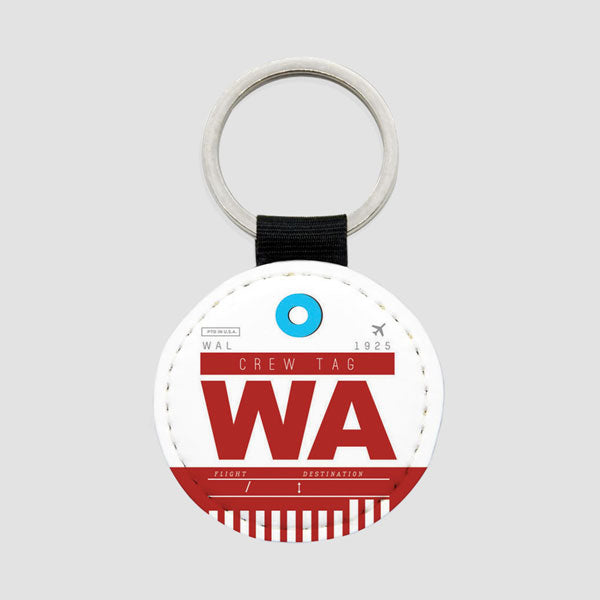 WA - Round Keychain