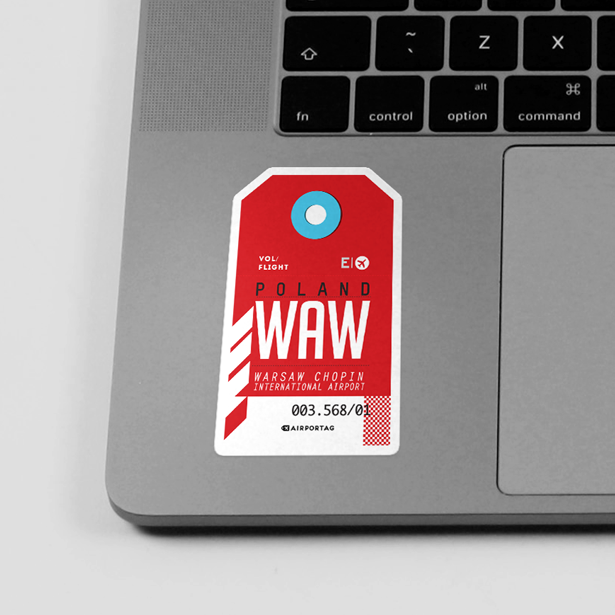 WAW - Sticker - Airportag