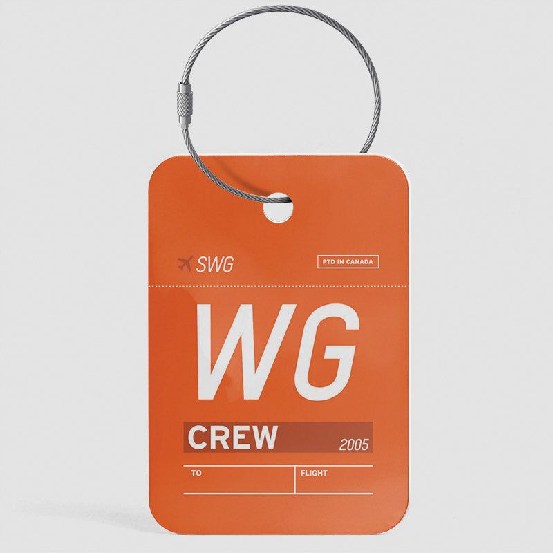 WG - Étiquette de bagage