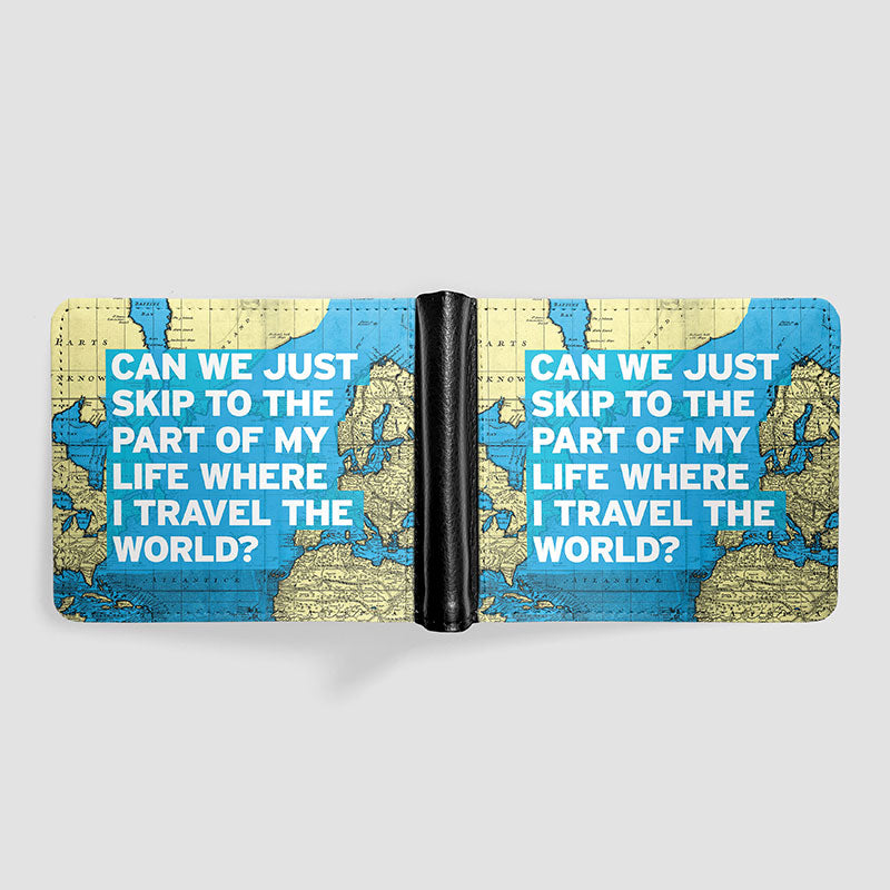 Can We Just - World Map - Men's Wallet