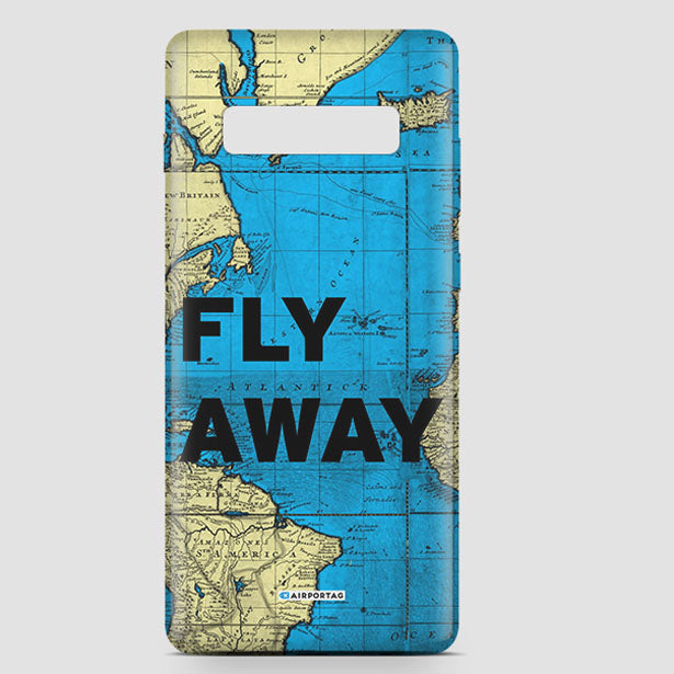 Fly Away - World Map  - Phone Case airportag.myshopify.com