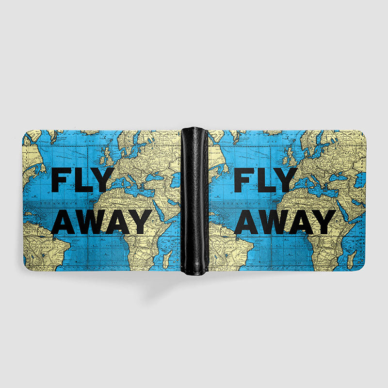 Fly Away - World Map - Men's Wallet
